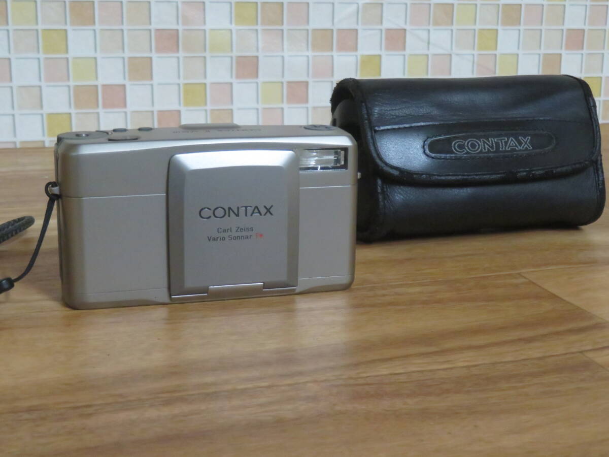 美品! CONTAX コンタックス T VS III コンパクトフィルムカメラ ソフトケース付き 室内保管品 非喫煙環境です 拍卖