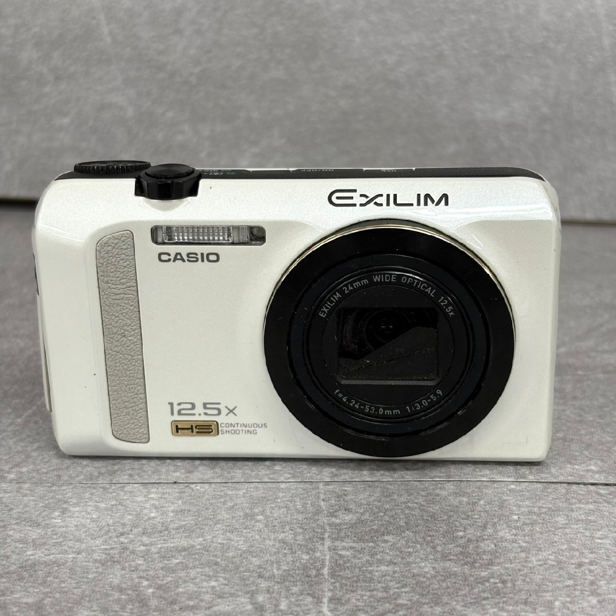 NK7573 CASIO カシオ EX-ZR200 コンパクトデジタルカメラ ホワイト 現状渡し 中古 ジャンク品拍卖