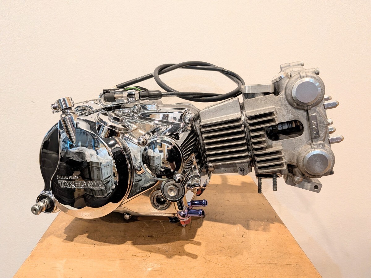 実働外し デイトナ DOHC ヘッド エンジン 124cc 5速 12v ツインカム メッキ タケガワ カスタム モンキー ゴリラ シャリー ダックス カブ拍卖