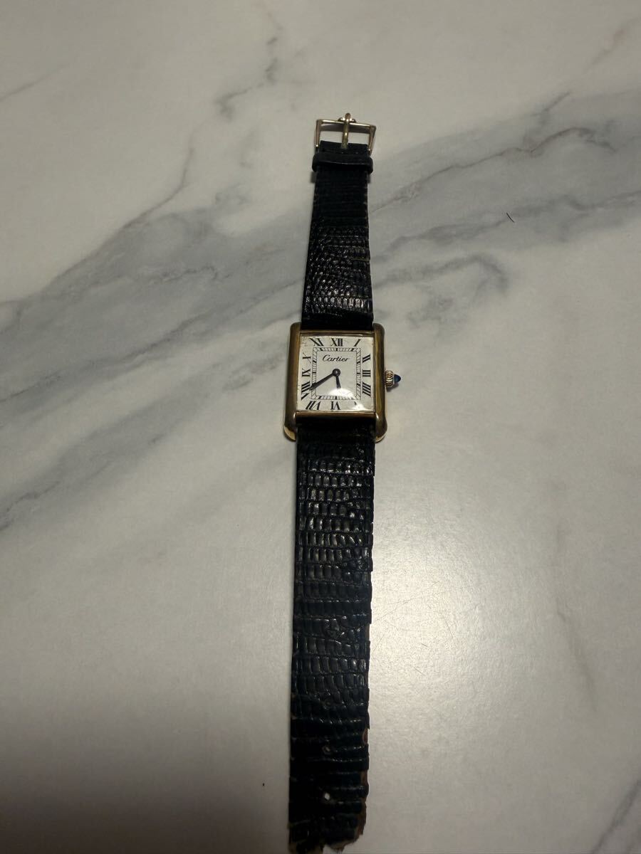 Cartier カルティエ プレマストタンクLM 手巻き 腕時計 手巻き ヴィンテージ 18K拍卖