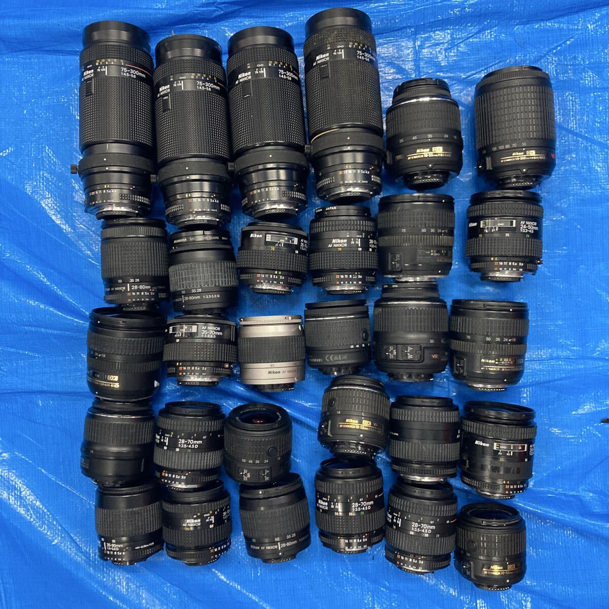 【A57】 計30本 Nikon 純正 ズームレンズ まとめ売り オートフォーカス AF 18-55mm 18-70mm 28-85mm 70-300mm など ジャンク品拍卖