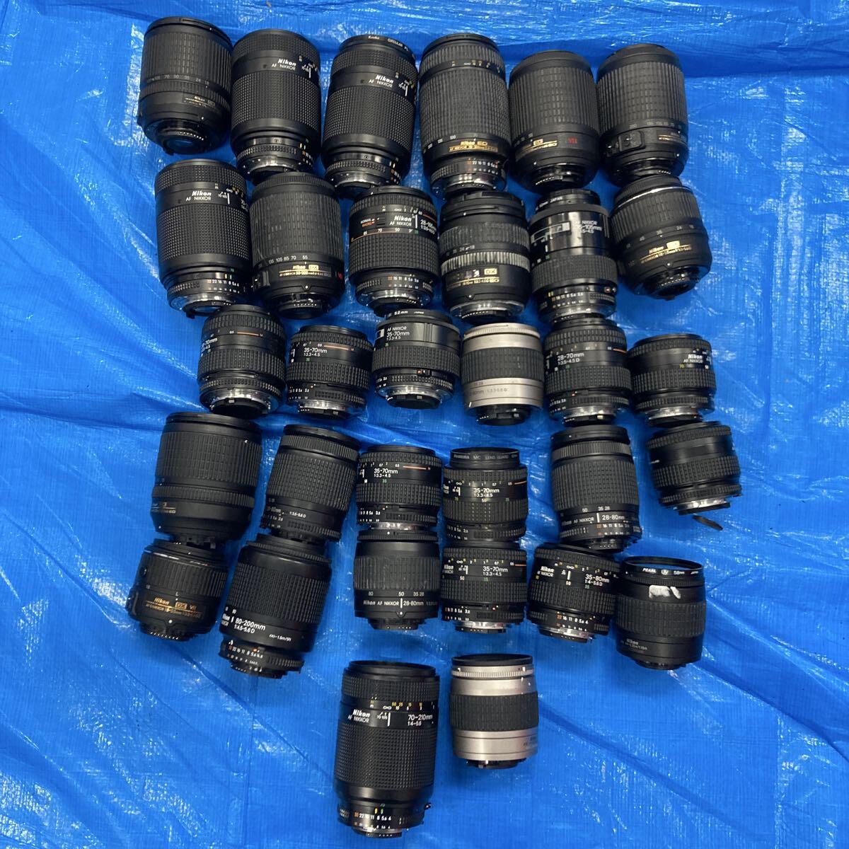 【A58】 計33本 Nikon オートフォーカス AF 純正 ズームレンズ まとめ売り 18-55mm 18-70mm 28-85mm 70-300mm など ジャンク品拍卖