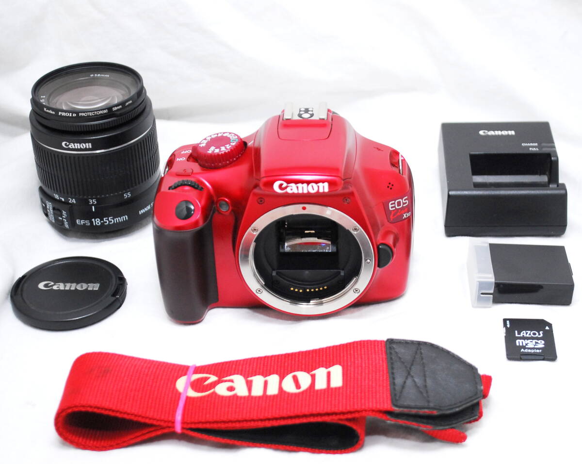 【超美品・SDカード付き】Canon キヤノン Kiss X50 EF-S 18-55mm IS Ⅱ拍卖
