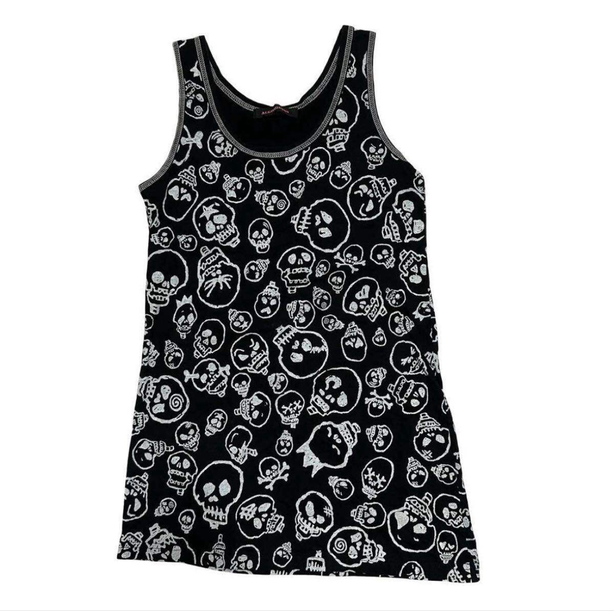 ALGONQUINS Japanese Label Y2K skull tank top 14th addiction share spirit ifsixwasnine tornado mart lgb goa kmrii obelisk archive拍卖
