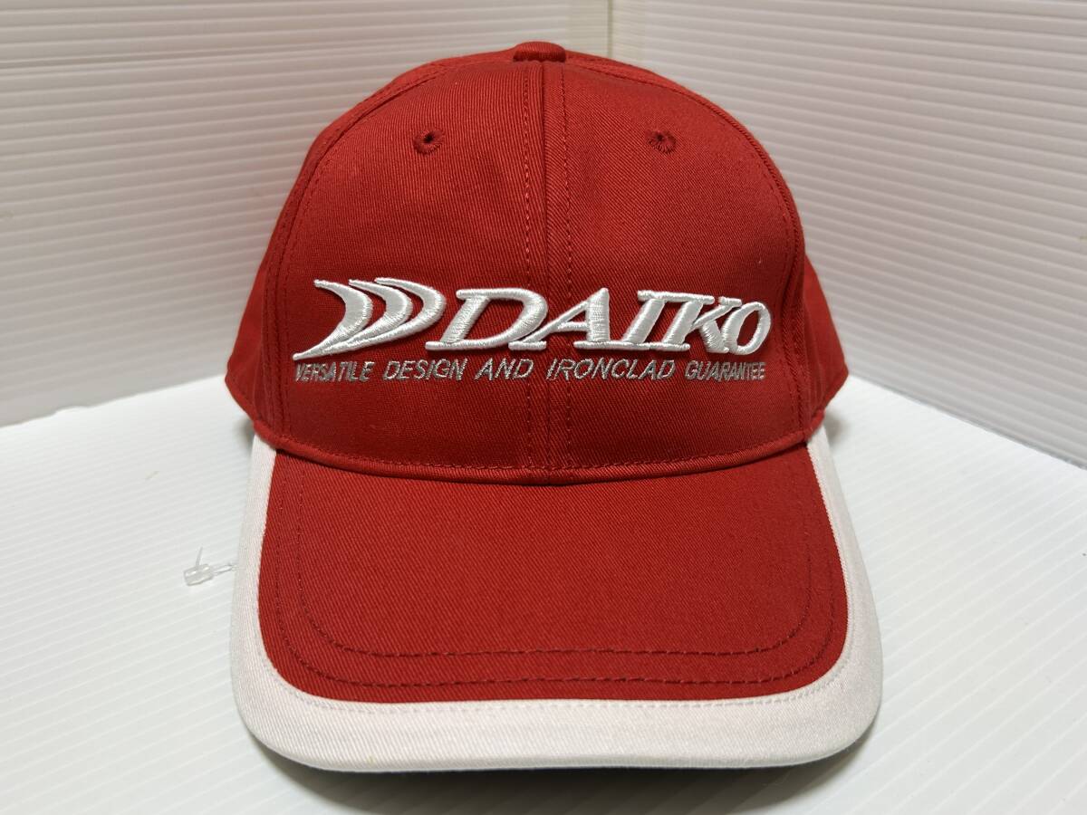 未使用 !! DAIKO ダイコー フィッシングキャップ レッド 帽子 大丸興業 フリーサイズ ①拍卖