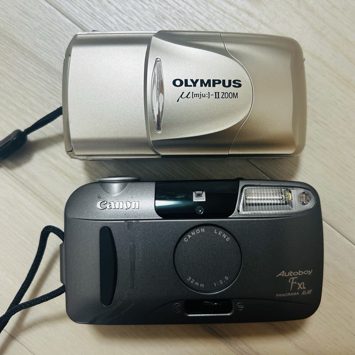 OLYMPUS μ-II ZOOM Canon Autoboy F XL コンパクトフィルムカメラ オリンパス ミュー mju キヤノン オートボーイ拍卖