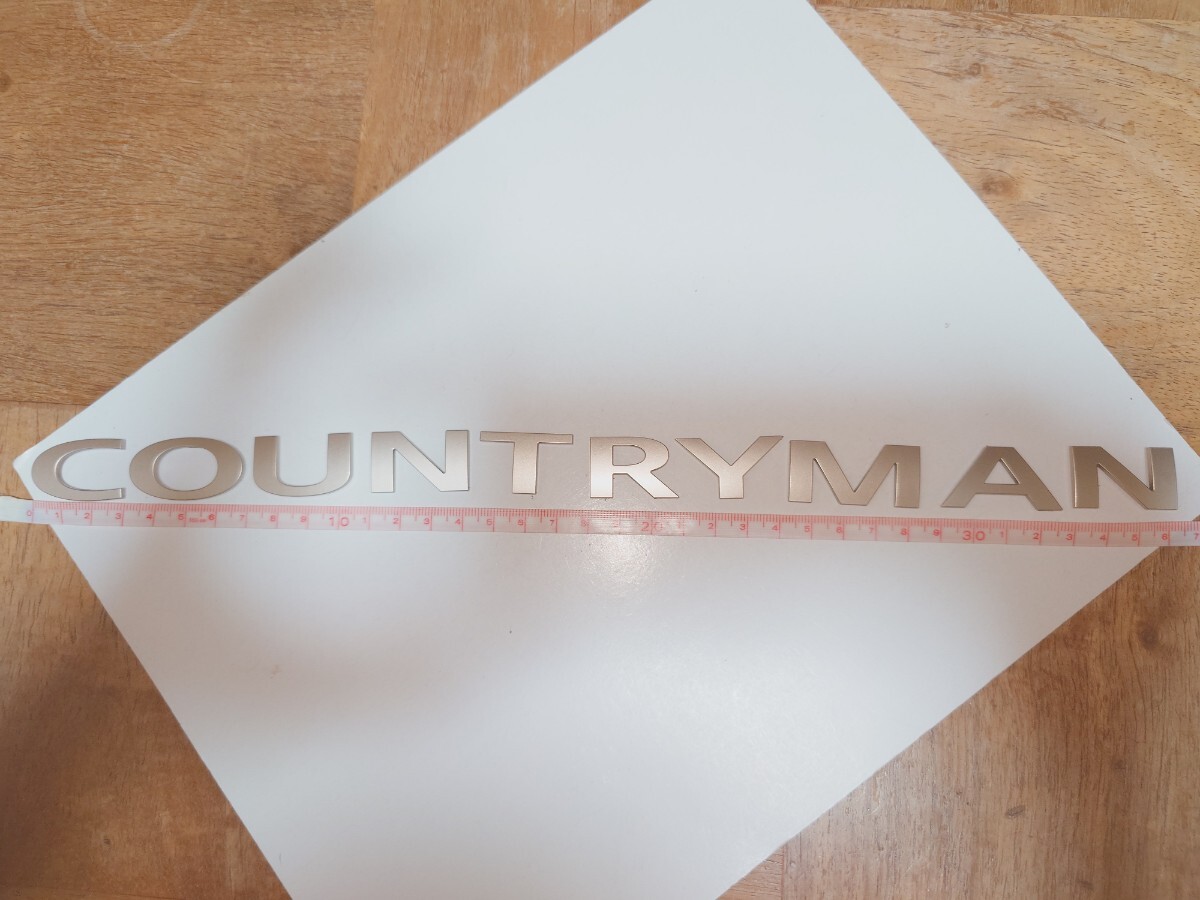 ミニ/MINI カントリーマン/COUNTRYMAN純正文字エンブレム マットゴールド拍卖