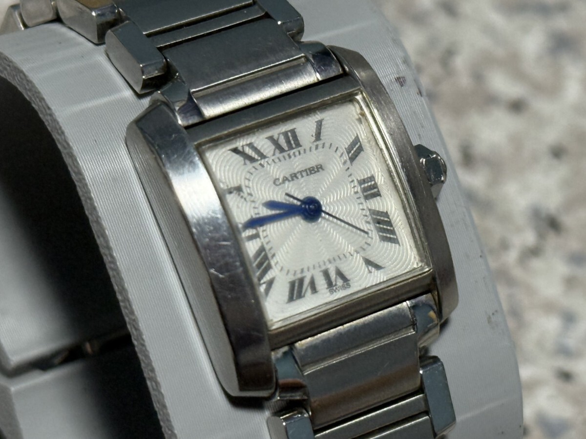 美品 Cartier タンクフランセーズ 腕時計 カルティエ クォーツ拍卖