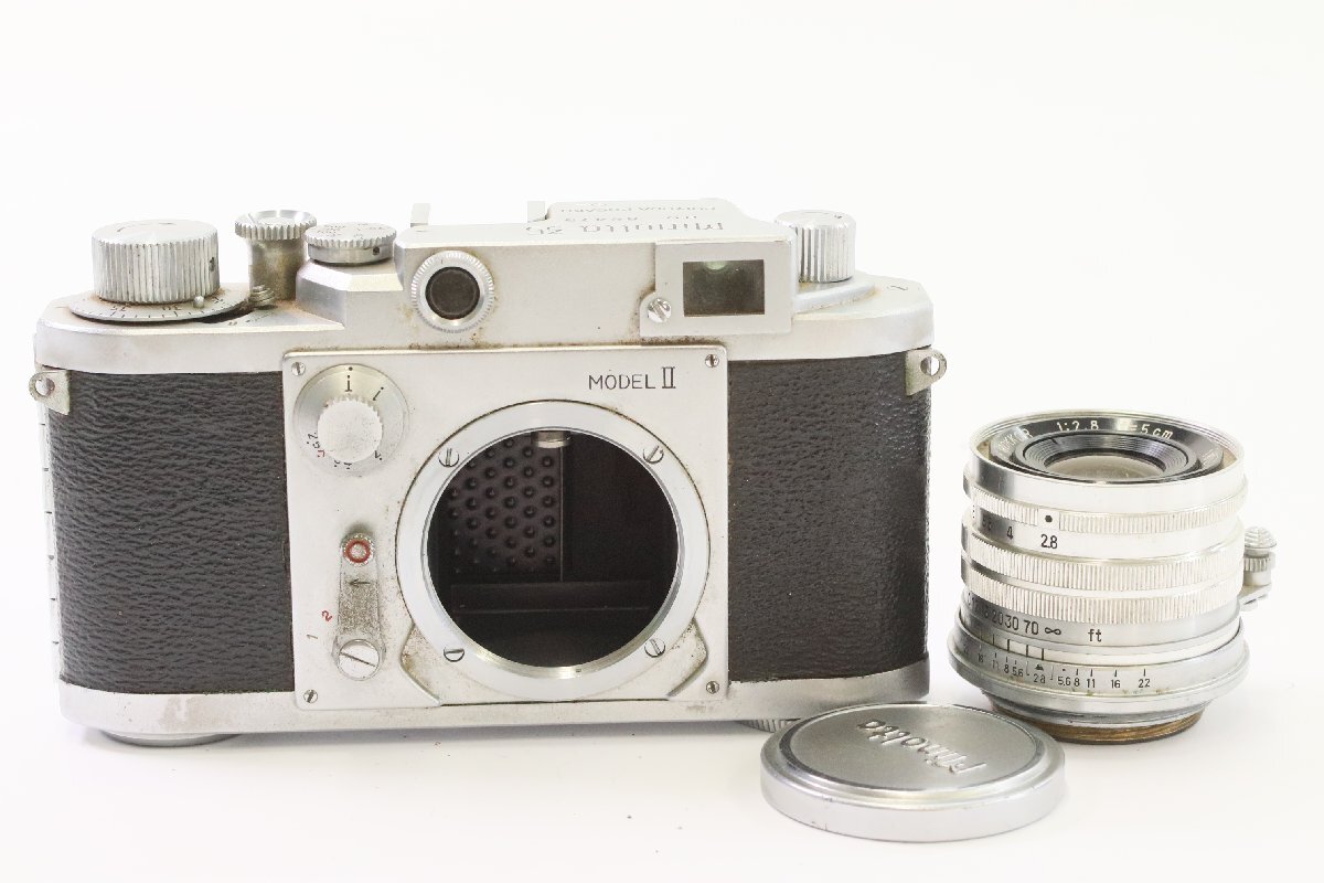 【ジャンク】Minolta-35 MODEL Ⅱ ミノルタ レンジファインダー フィルムカメラ CHIYOKO SUPER ROKKOR 5cm F2.8 単焦点レンズ 6269-Y拍卖