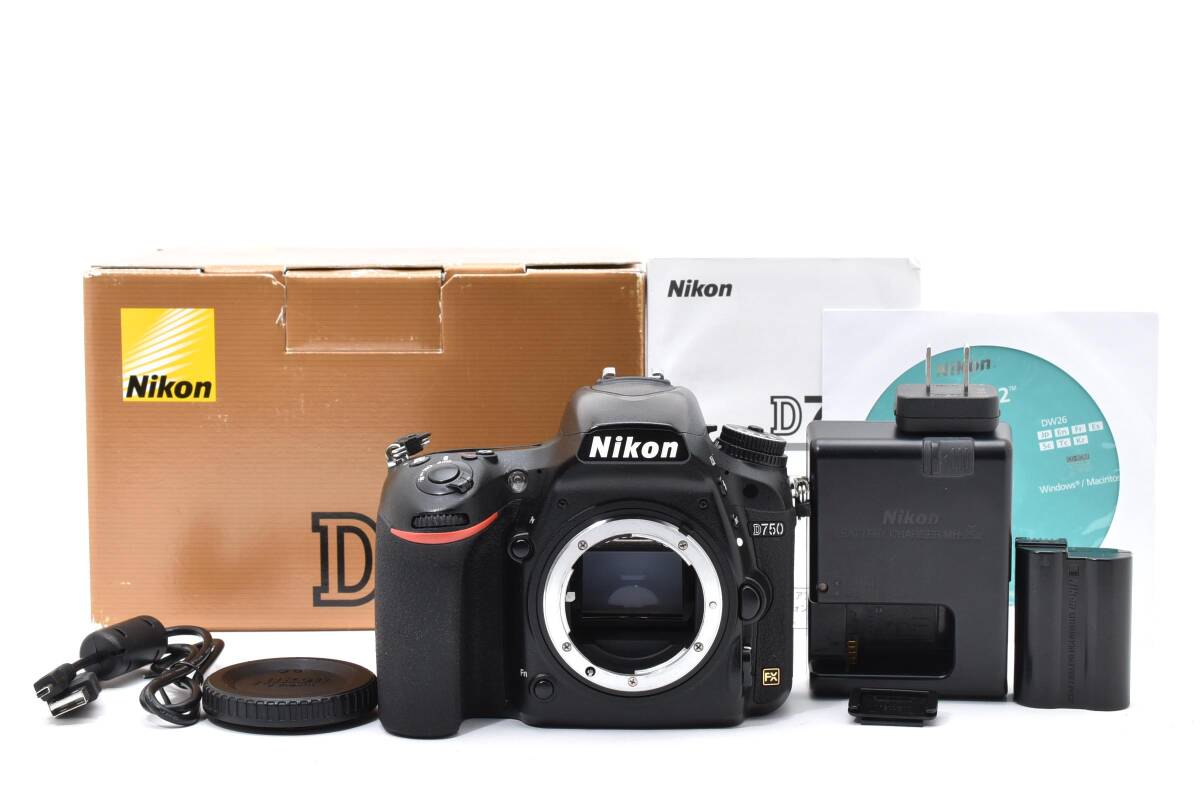 極上美品級★ Nikon D750 ニコン ボディ デジタル一眼レフ フルサイズ 元箱付き拍卖