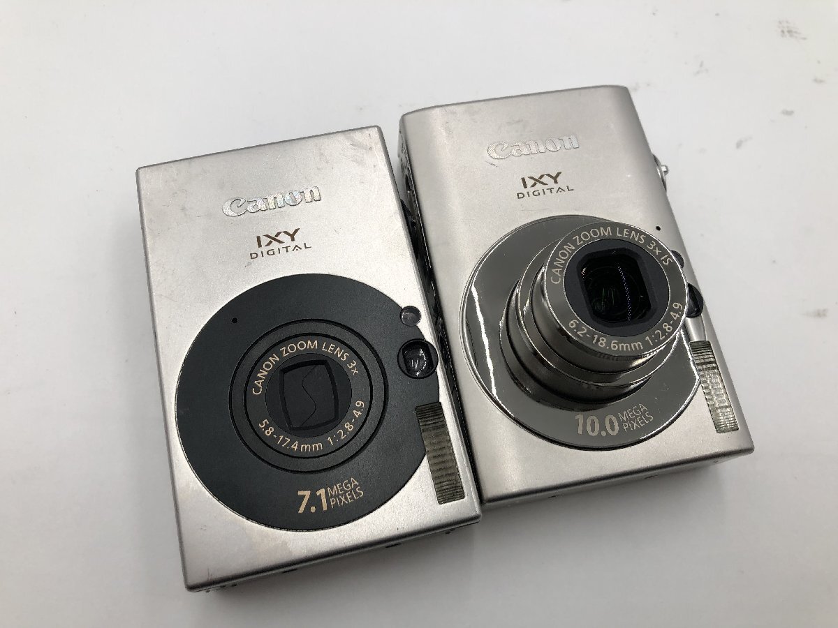 ♪▲【Canon キャノン】コンパクトデジタルカメラ 部品取りEC 2点セット IXY DIGITAL 10/25IS まとめ売り 0803 8拍卖