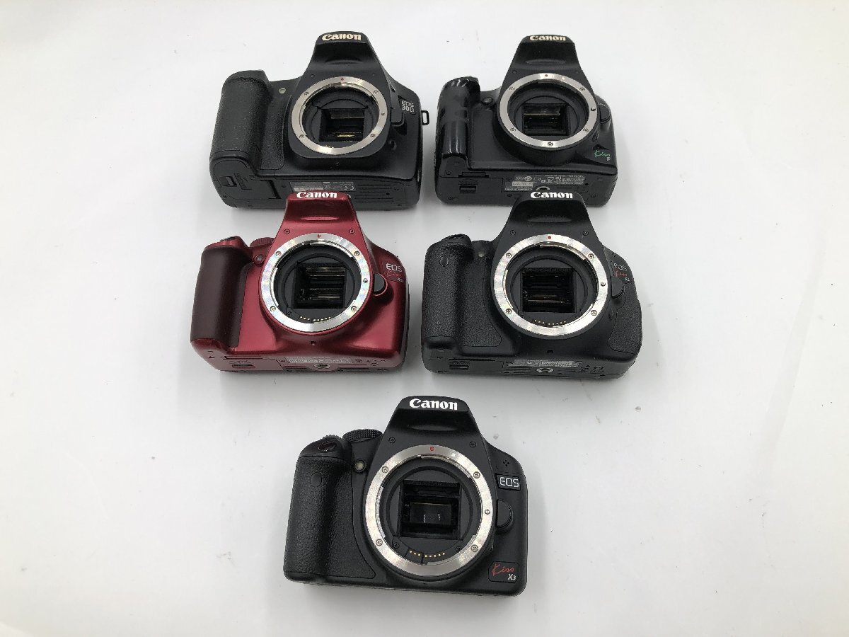 ♪▲【Canon キャノン】デジタル一眼カメラボディ 部品取りDI 5点セット EOS Kiss X50/X5/X3 他 まとめ売り 0807 8拍卖