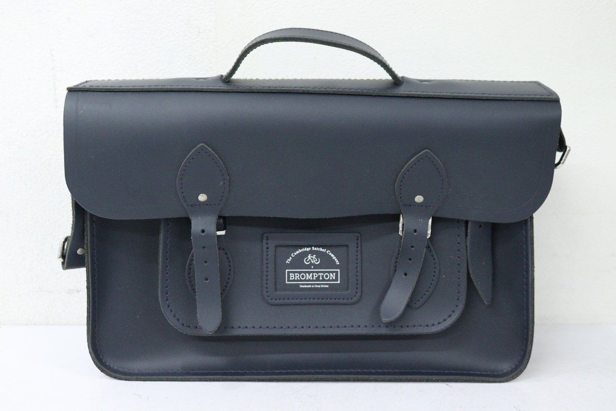 ▲BROMPTON ブロンプトン x CAMBRIDGE SATCHEL ケンブリッジ・サッチェル・カンパニー レザー フロントバッグ 超美品拍卖