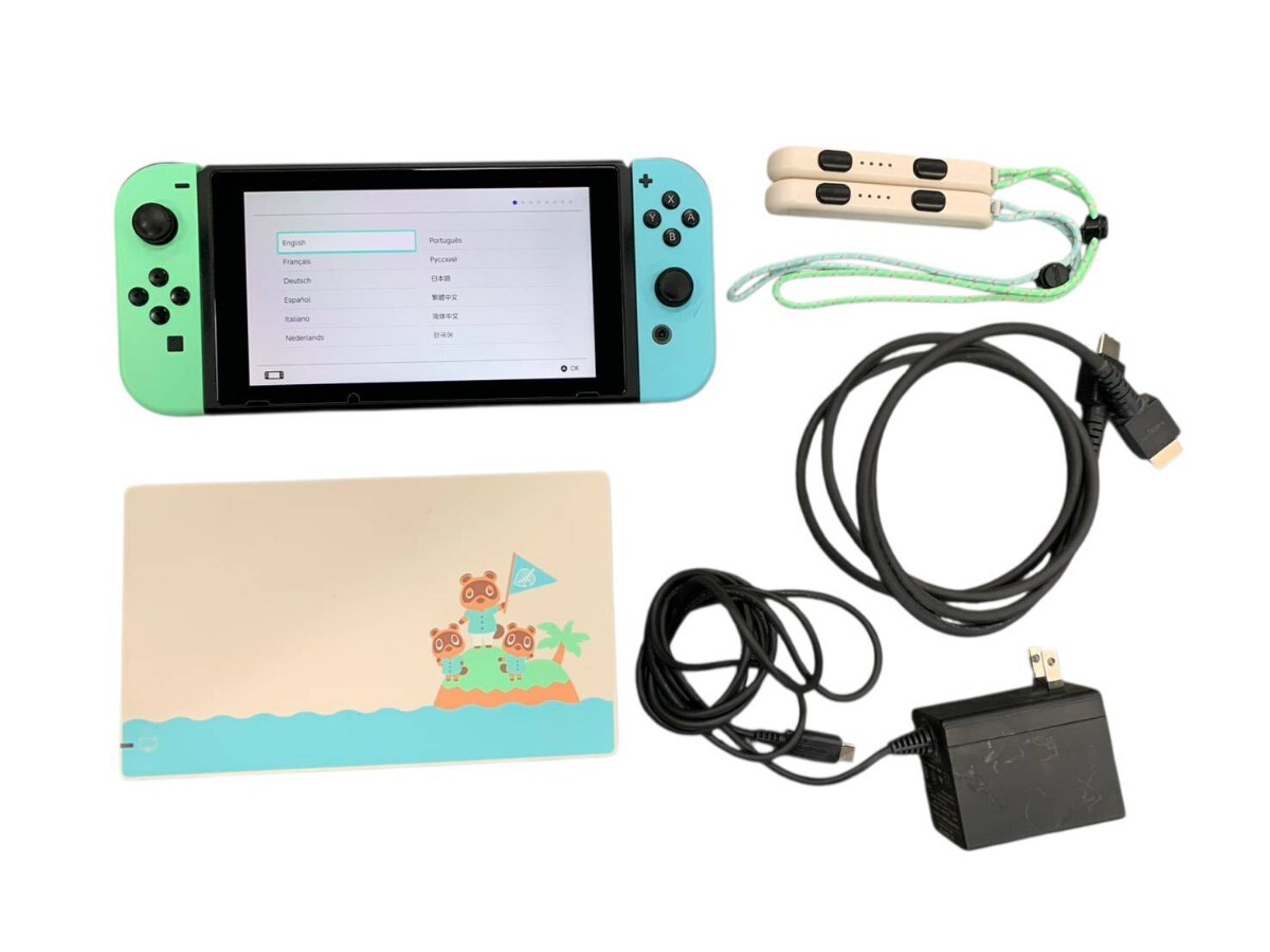 任天堂 Nintendo Switch ニンテンドースイッチ どうぶつの森セット HAC-001 動作品 初期化済 箱なし #ki #26153拍卖