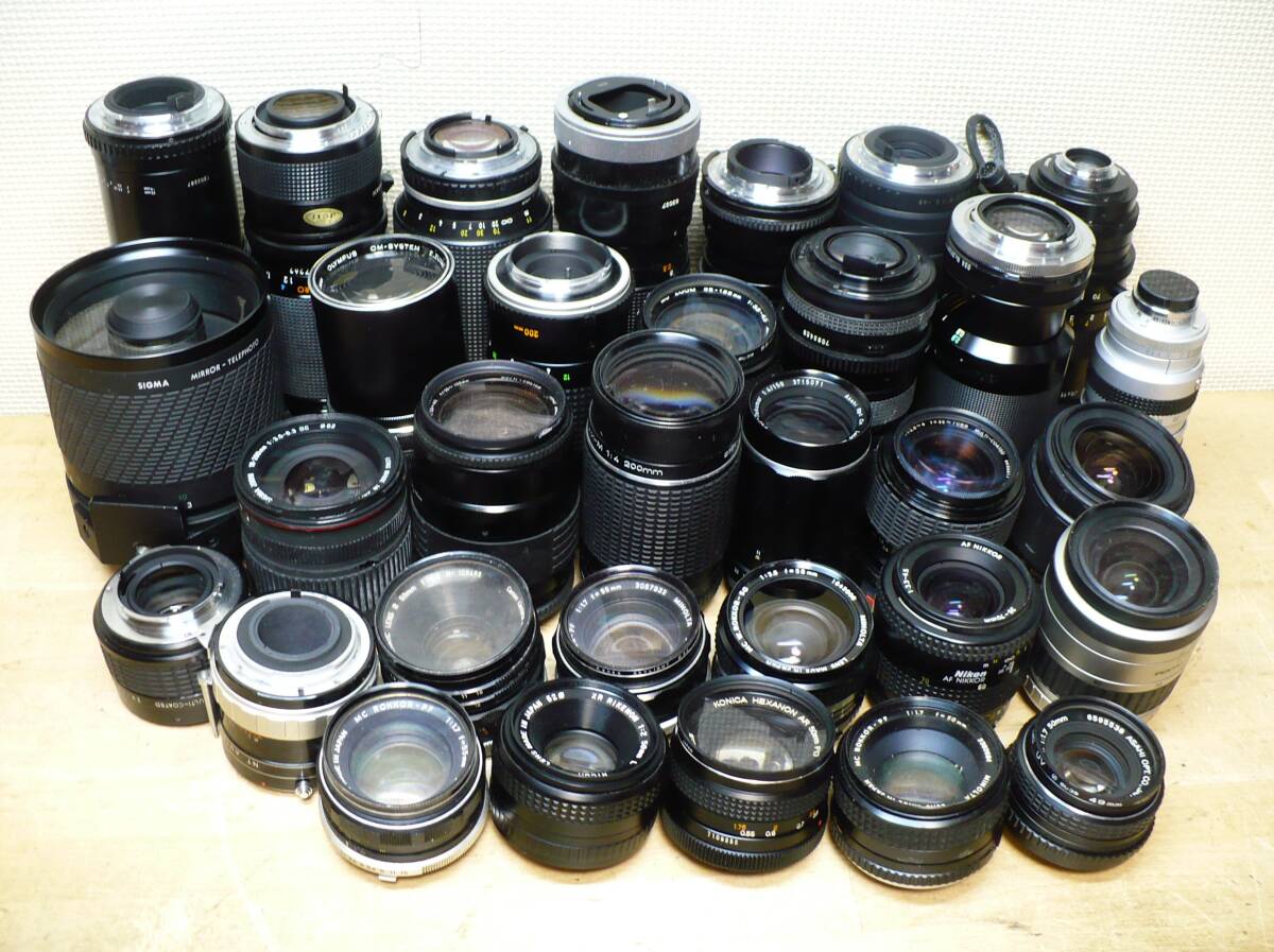 ★一眼カメラ用 レンズまとめて 30本+おまけ・いろいろ●MINOLTA・Nikon・PENTAX・Canon マウントなど◆拍卖