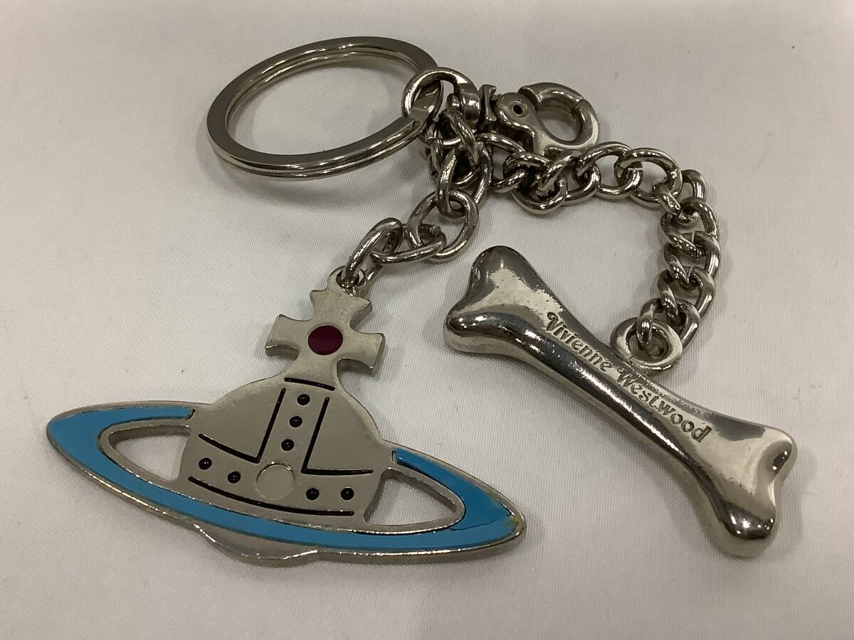 Vivienne Westwood ヴィヴィアンウエストウッド オーブ&ボーンキーチャーム 中古品 送料無料 1円〜【174-22.NT】拍卖