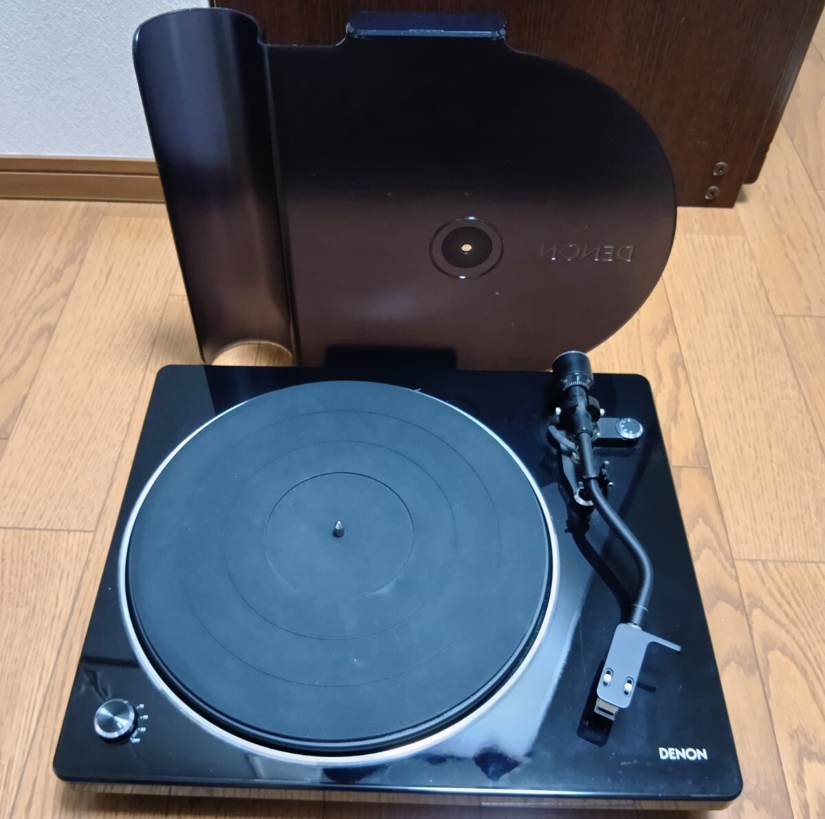 DENON デノン レコードプレーヤー ターンテーブル ブラック DP-400 カートリッジ付き 作動確認済み拍卖