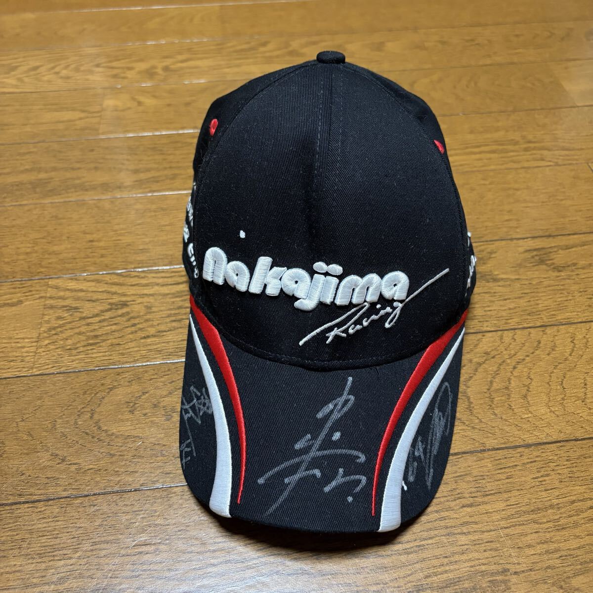 希少 公式 ナカジマレーシング キャップ 直筆サイン入り 中嶋悟 SUPER GT Modulo EPSON ホンダ 帽子 チームグッズ 古着 o9拍卖