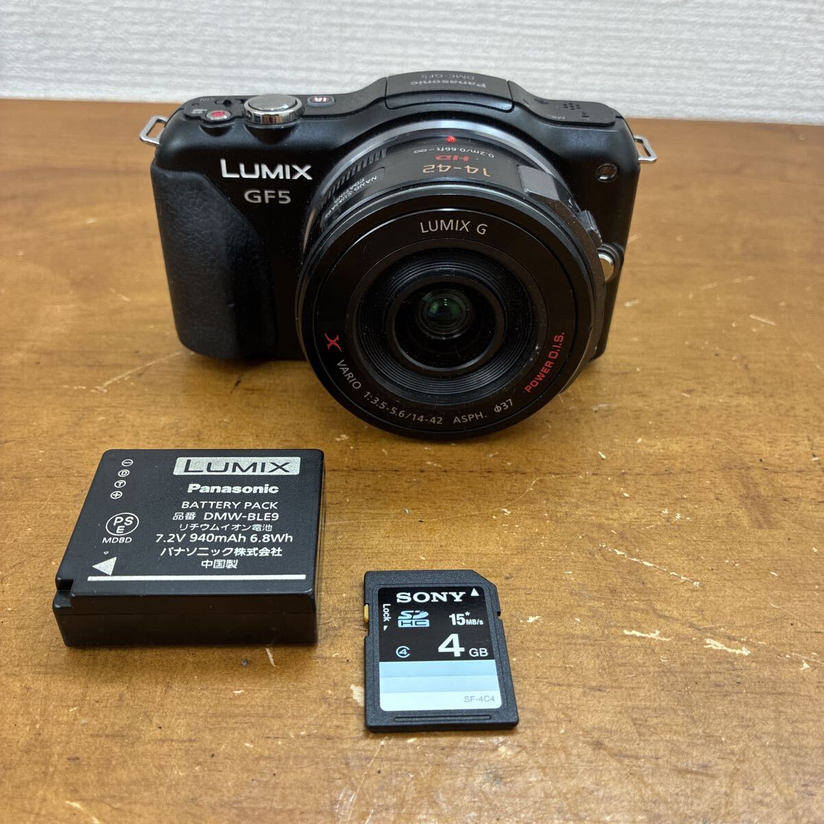 Panasonic LUMIX DMC-GF5 ミラーレス一眼 レンズキット バッテリー SDカード付 現状品拍卖