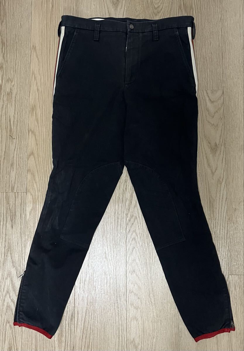 534【中古品】 GUCCI グッチ 495695 Z7576 ブラック サイドライン ギャバジンストレッチパンツ 1円〜拍卖