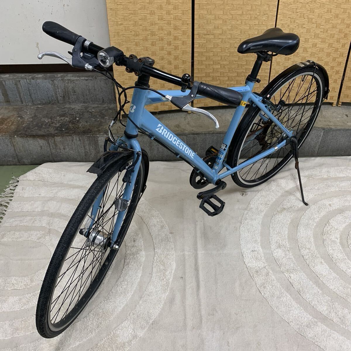 □ BRIDGESTONE ブリヂストン クロスバイク TB1 ティービーワン 27インチ 540mm フラットハンドル 自転車 動作確認済み 拍卖