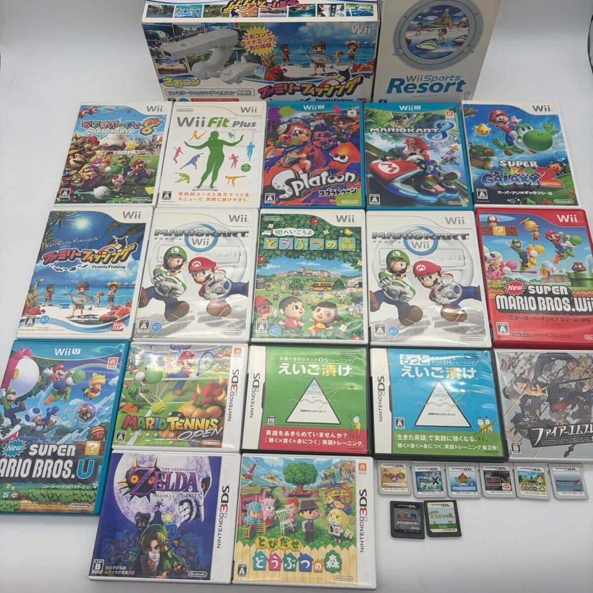 32 大量 まとめ セット Nintendo 任天堂 ニンテンドー DS 3DS Wii WiiU ソフト カセット ゲームソフト マリオ スプラトゥーン 動作確認済み拍卖