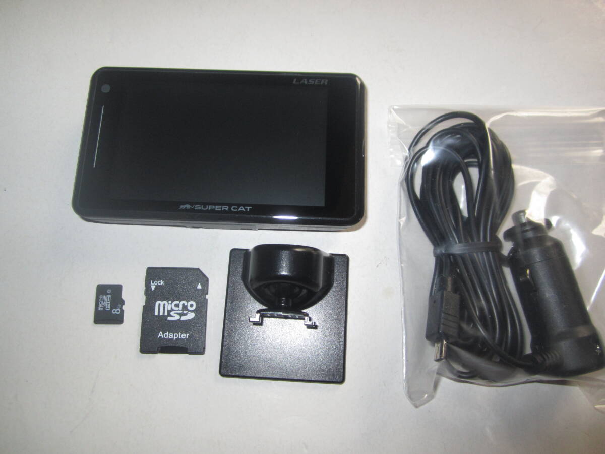 YUPITERU SUPER CAT GPSアンテナ内蔵 レーザー&レーダー探知機 LS310 中古品拍卖