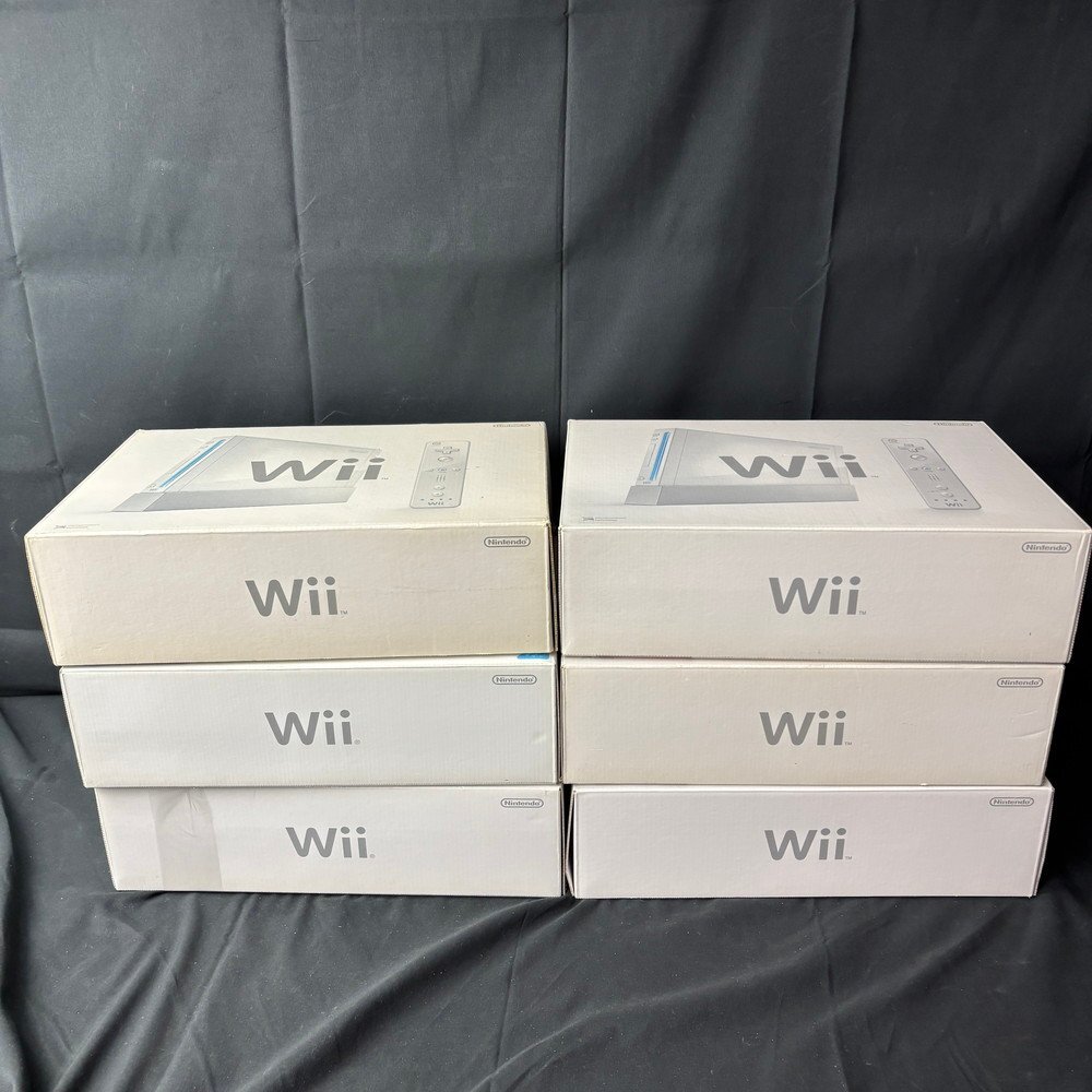 【16PG285】1円スタート ゲーム機 本体 6点まとめ Nintendo ニンテンドー Wii RVL-001 Wiiリモコン ヌンチャク 他 付属品 箱あり 現状品拍卖