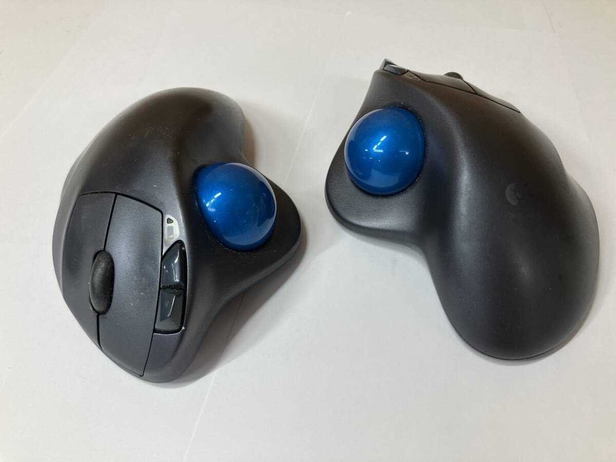 FK08112 Logicool ロジクール ワイヤレス トラックボール マウス M570 ブラック 2個セット ジャンク品拍卖