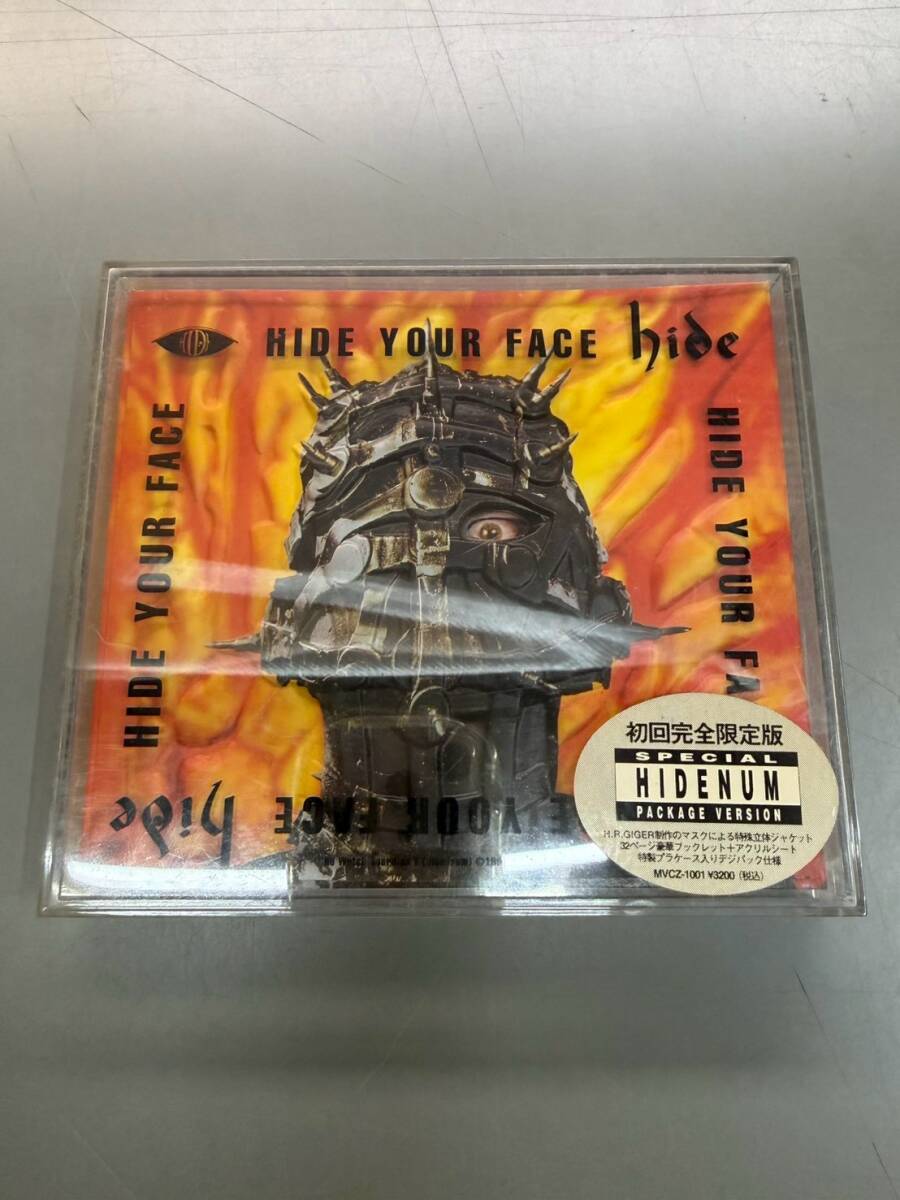 M7Z97 CD HIDE YOUR FACE hide 初回完全限定版 SPECIAL HIDENUM パッケージバージョン 立体ジャケット ブックレット 帯付拍卖