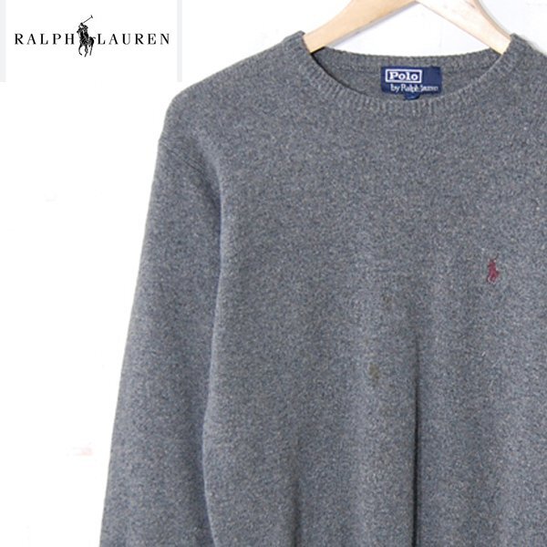 ポロバイラルフローレン Polo by ralph Lauren■ウールニットセーター クルーネック キッズ ナイガイ■150■ ※NK6708371拍卖