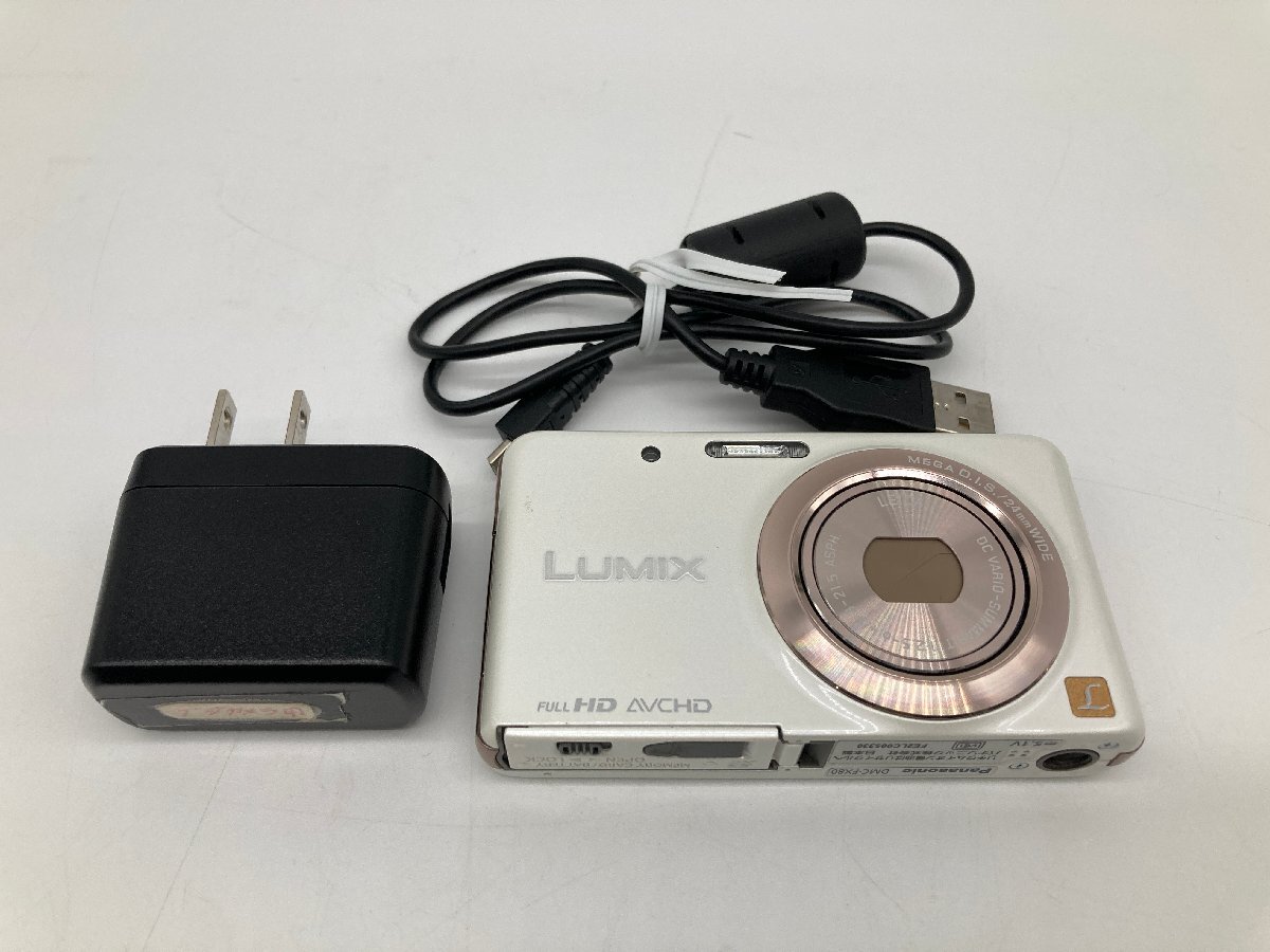 【5-7-4163】Panasonic パナソニック デジタルカメラ LUMIX ルミックス DMC-FX80 光学5倍ズーム プログラムAE 動作確認済み拍卖