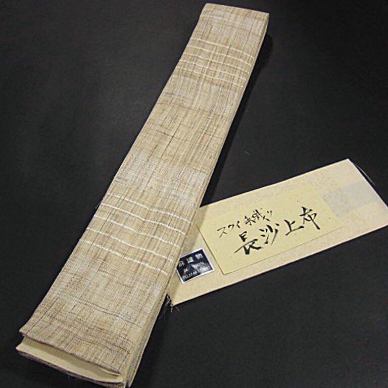 夏物 新品 麻 スクイ手織り男物高級角帯【長沙上布】オリジナル商品拍卖