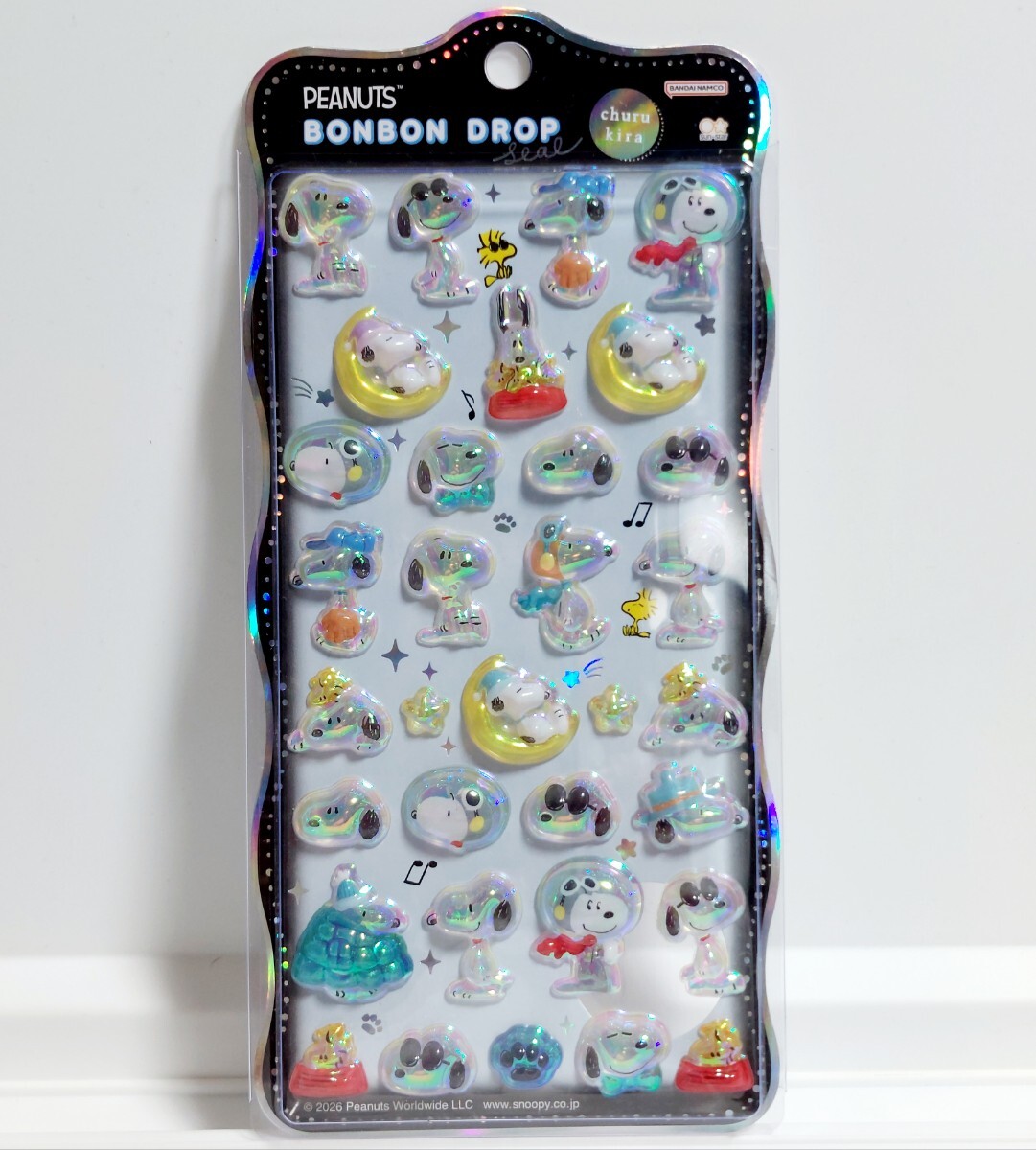 【正規品】ボンボンドロップシール ちゅるきら churukira スヌーピー 変装拍卖