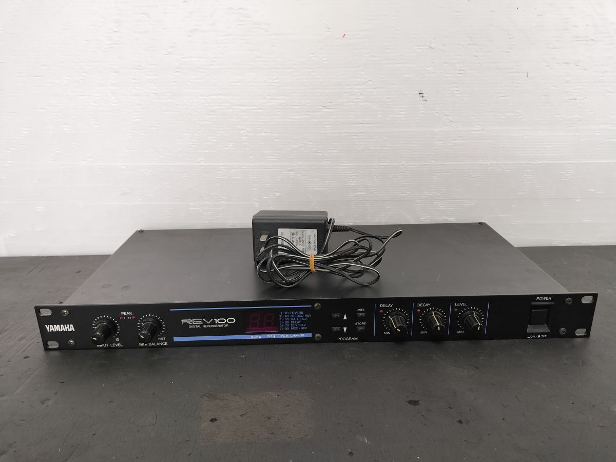 動作品 YAMAHA ヤマハ REV100 リバーブレーター デジタル リバーブ プロセッサー エフェクト エフェクター DIGITAL REVERBERATOR 管260024拍卖