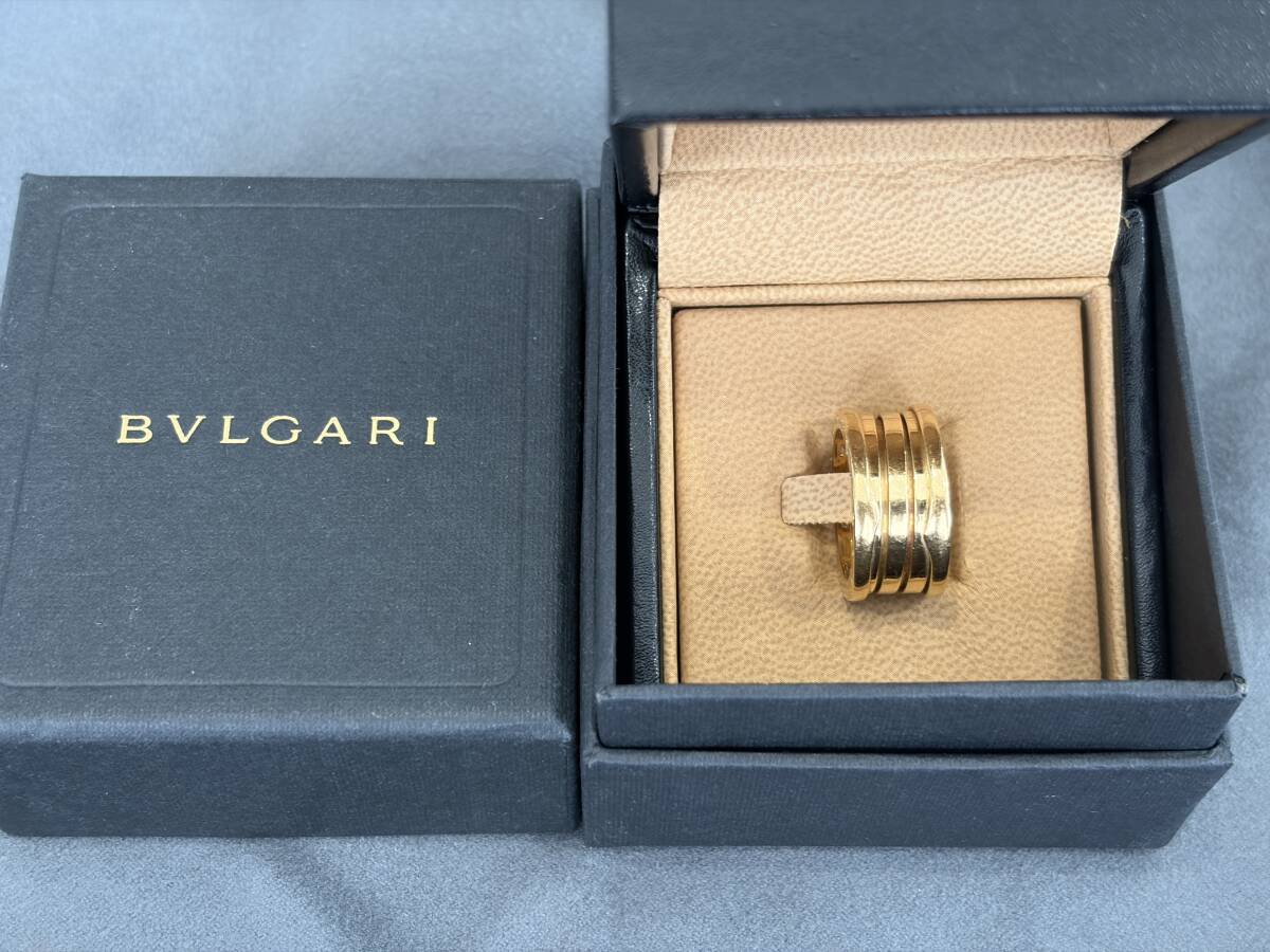 BVLGARI B.zero1 ブルガリ ビーゼロワンリング 指輪 #53 中古 正規品 18金 750 イエローゴールド拍卖