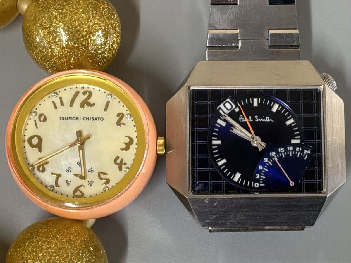 【8AS-8】ブランド腕時計 Paul Smith ポールスミス G300-T008950 TA / ツモリ チサト ハッピーボール 腕時計 2点 まとめ 現状品拍卖