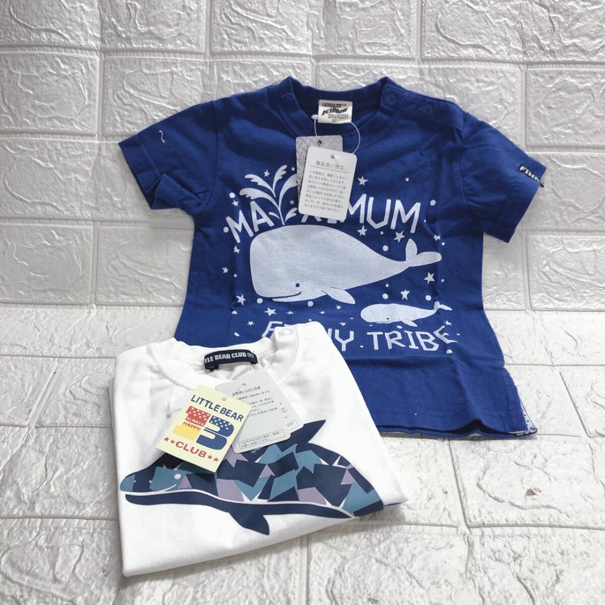 ★【在庫処分価格】KIDBOW LITTLE BEAR CLUB 半袖 Tシャツ 90㎝ 2点 子供 キッズ 経年保管品 現状品☆C8-678J拍卖