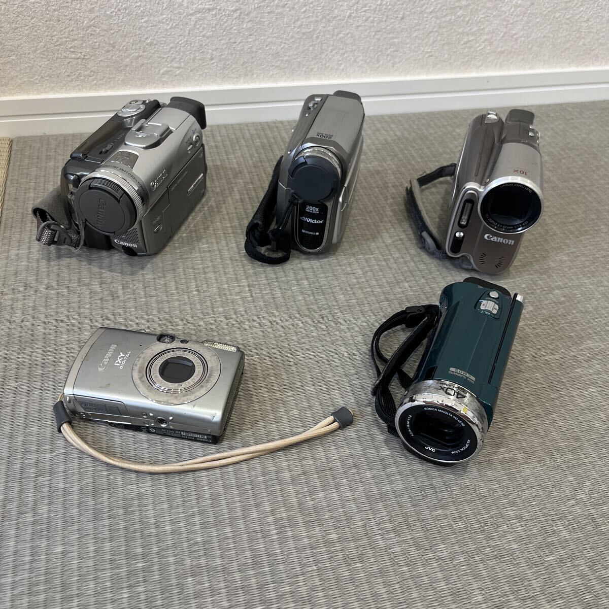 ビデオカメラ デジタルカメラ 5台セット Canon Victor まとめ ジャンク拍卖