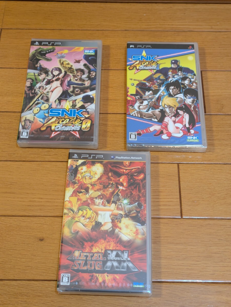 ★新品 未開封【PSP】 SNK ARCADE CLASSICS 0、SNKアーケードクラシックスvol.1、メタルスラッグXX【3本セット】拍卖
