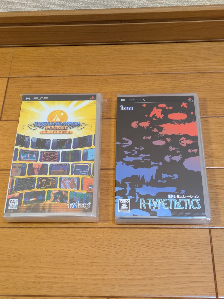 ★新品 未開封★【PSP】 タイトーメモリーズ ポケット初回限定Book付き、R-TYPE-TACTICS【2本セット】拍卖
