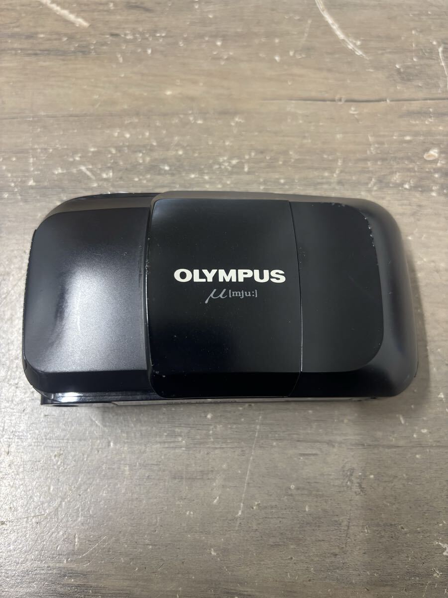 1円〜 OLYMPUS オリンパス mju フィルムカメラ 35mm 1:3.5 AF ブラック 動作未確認拍卖