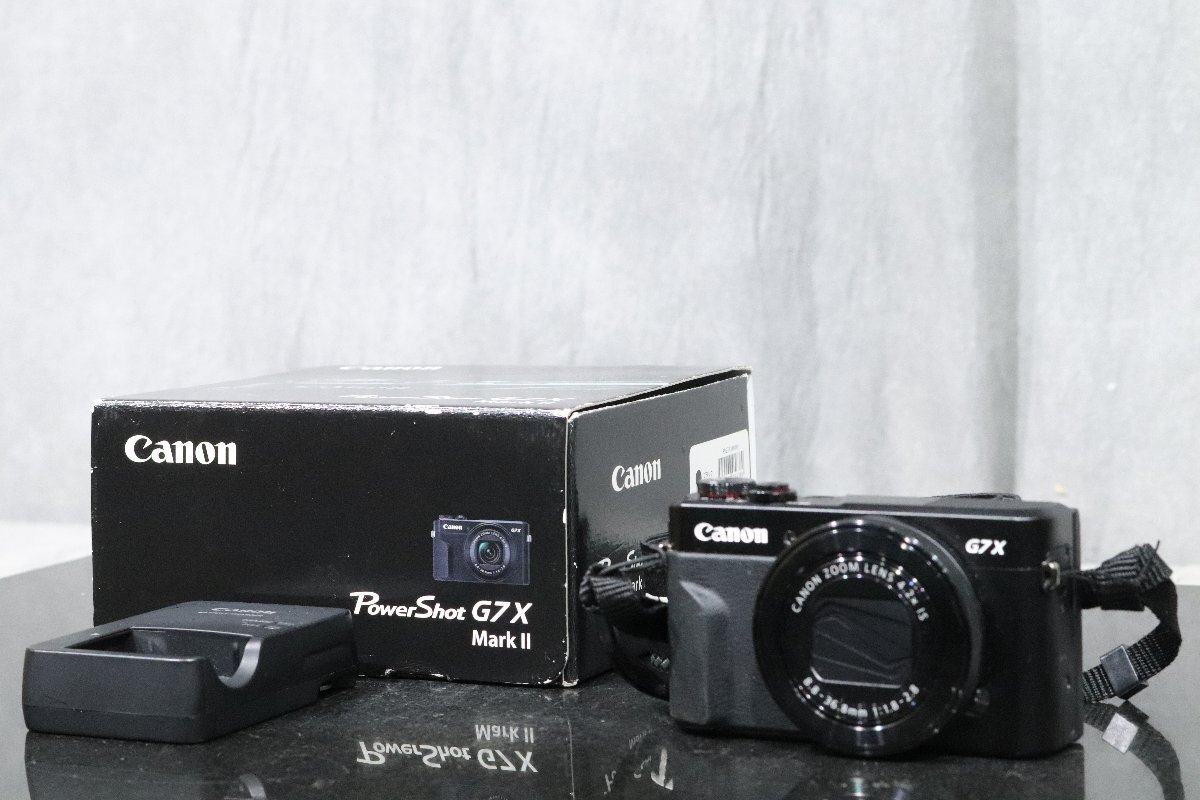 【C】CANON PowerShot G7X Mark II ブラック コンパクトデジタルカメラ キヤノン 3188496【送料無料!!】拍卖