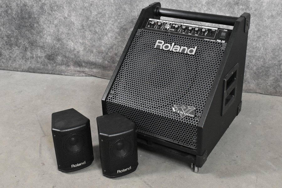 【G】Roland V-Drums PM-30 電子ドラム用アンプ ローランド 045315拍卖