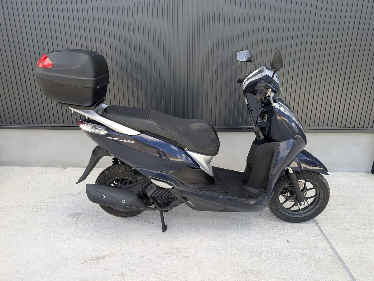 2508km ホンダ HONDA リード125 LEAD125 JK12 スクーター ワンオーナー 機関良好 不具合無し 書類あり 実働 紺色×銀色 ネイビー×シルバー拍卖