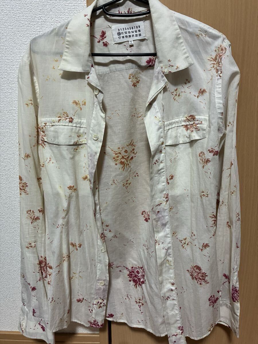 Maison Martin Margiela(メゾン マルタンマルジェラ) マルジェラ メゾンマルジェラ ⑩ 花柄 シャツ 44拍卖