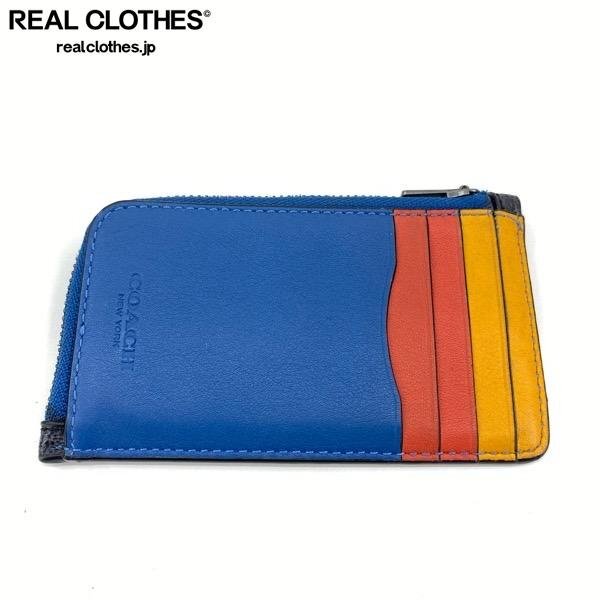 【難有り】COACH/コーチ/Lジップ/コインケース/カードケース/レザー/シグネチャー /UPK拍卖