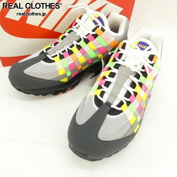 【未使用】NIKE/ナイキ Air Max 95 Woven Big Bubble /エアマックス 95 ウーブン ビッグバブル IB3695-100/30 /080拍卖