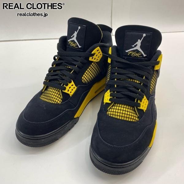 NIKE/ナイキ AIR JORDAN 4 RETRO THUNDER/エアジョーダン4 レトロ サンダー DH6927-017/30 /080拍卖