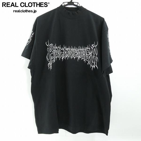 ☆【JPタグ】BALENCIAGA/バレンシアガ 24SS Darkwave Tee/ダークウェーブ 半袖Tシャツ 739028 TPVN5/L /UPK拍卖